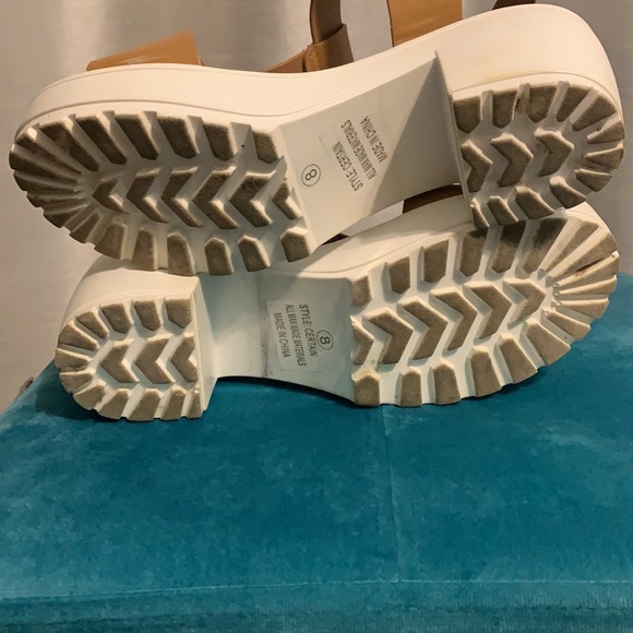 T-Strap Chunky Heel Platform Sandals - Picture 4 of 6